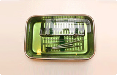 바이덱스(Gluataraldehyde 2%) 살균액으로 2차 살균