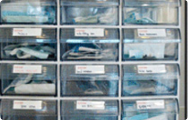 소독 후 전용보관 장소에 기구 보관